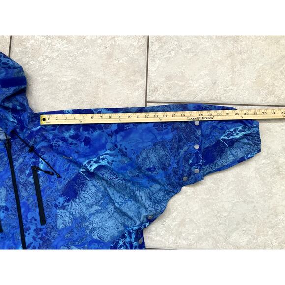 Brella Blue Rain Jacket Unisex Youth or Petite Adults Hooded Pullover - Picture 6 of 7